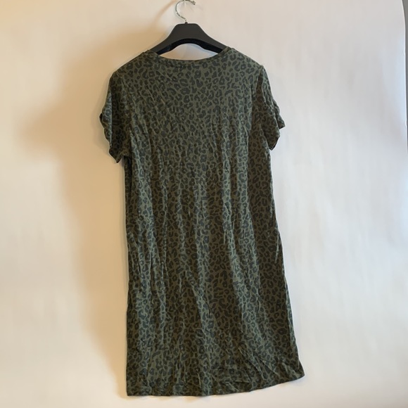 Sanctuary twisted-shirt dress sage and black size  XL - Picture 3 of 10